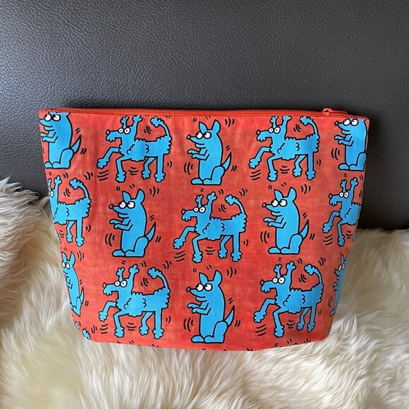 NWOT Baggu Go Pouch Large - Keith Haring Pets - Picture 3 of 6
